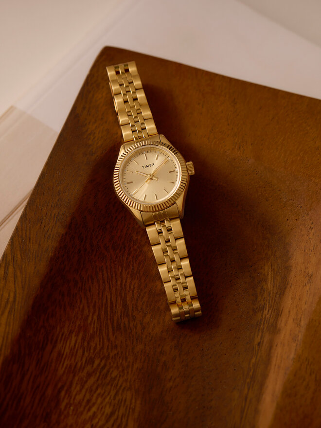 Timex Zegarek Timex Legacy Mini TW2W91000 Złoty