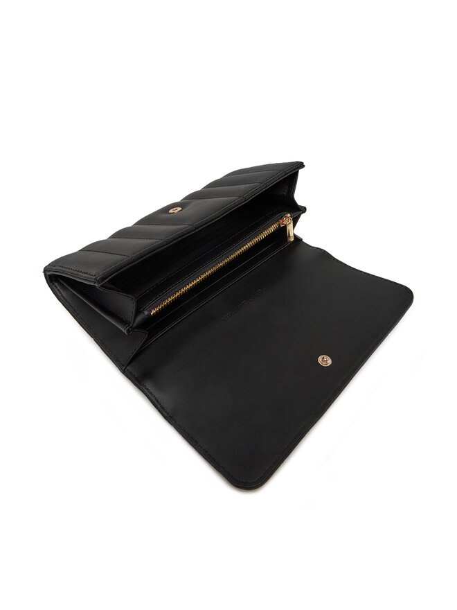 Tommy Hilfiger Великий жіночий гаманець Tommy Hilfiger Feminine Lrg Flap AW0AW17475 Чорний