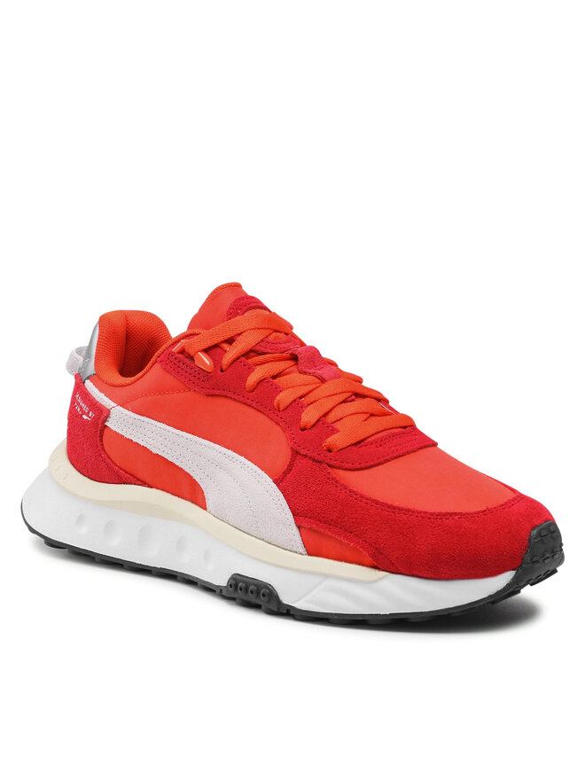 puma red colour shoes