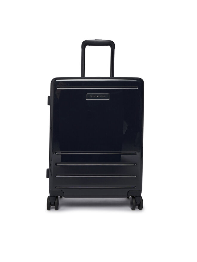 Tommy Hilfiger Valiză de cabină Tommy Hilfiger AW0AW17829 Bleumarin