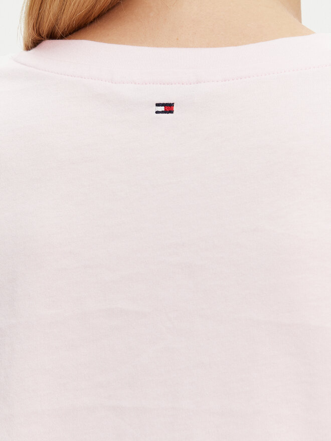 Tommy Hilfiger Tommy Hilfiger Marškinėliai WW0WW45522 Rožinė Regular Fit