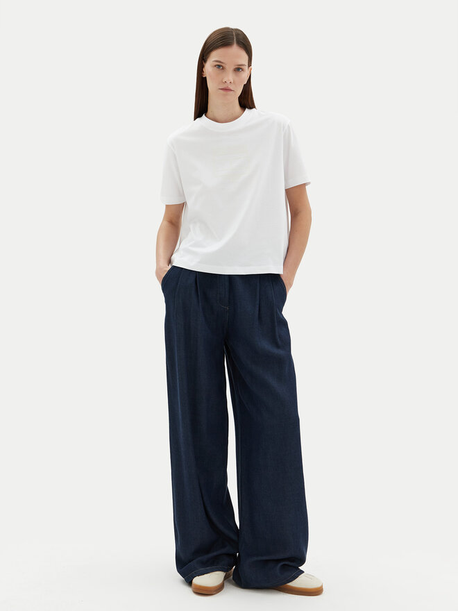 Tommy Hilfiger Tommy Hilfiger Marškinėliai WW0WW45525 Balta Relaxed Fit