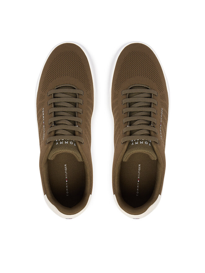 Tommy Hilfiger Sneakers Tommy Hilfiger Th Court Knit FM0FM05823 Grün