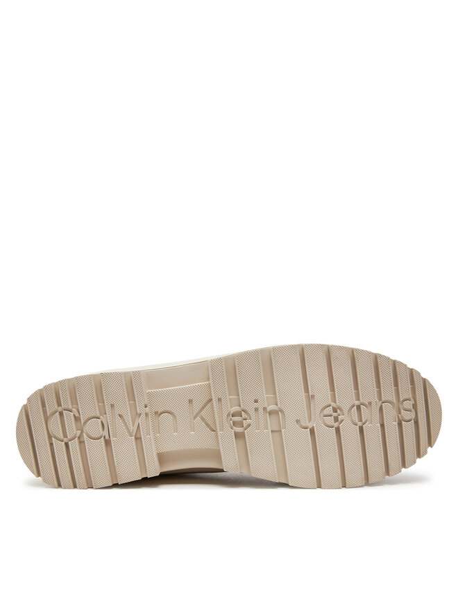 Calvin Klein Jeans Μοκασίνια Calvin Klein Jeans Lugged Hybrid Apron Laceup C In YM0YM01140 Εκρού