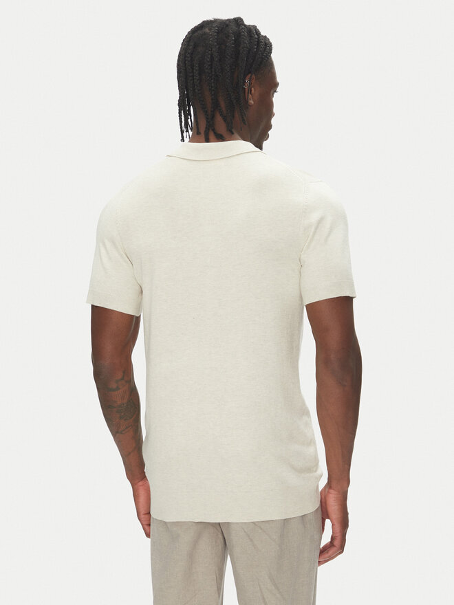 Lindbergh Lindbergh Pólóing 30-800159 Bézs Slim Fit