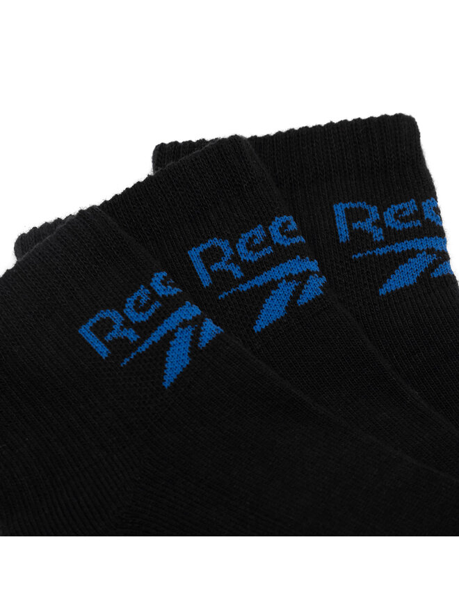 Reebok Set di 3 paia di calzini lunghi unisex Reebok R0255-SS24 (3-pack) Nero