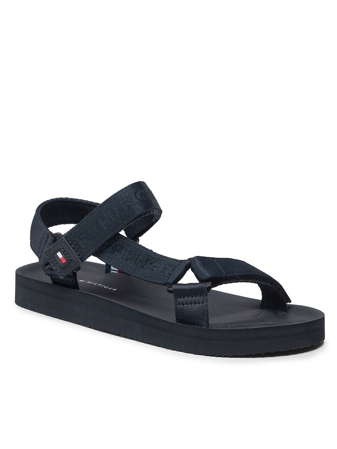 Basut s Tommy Hilfiger Comfortable Strappy Sandal FM0FM03974 Tamsiai m lyna eavalyne.lt