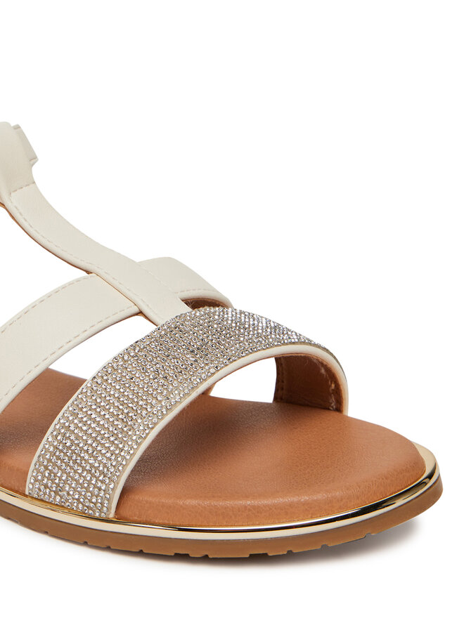 Tommy Hilfiger Sandale Tommy Hilfiger T3A2-33780-0371 S Écru