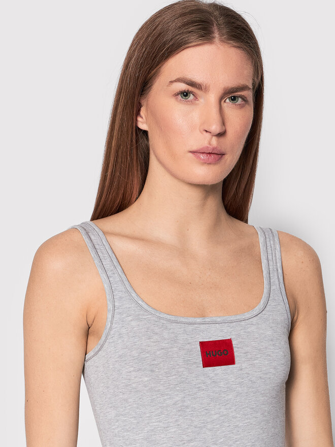 HUGO Hugo Топ Red Label 50469665 Сірий Slim Fit