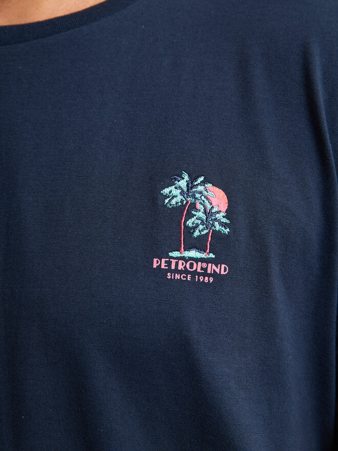 Petrol Industries Petrol Industries Camiseta M-1050-TSR644 Azul marino Regular Fit