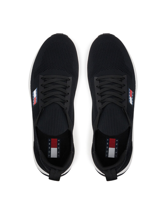Tommy Jeans Zapatillas Tommy Jeans Runner Kntitted EM0EM01555 Negro