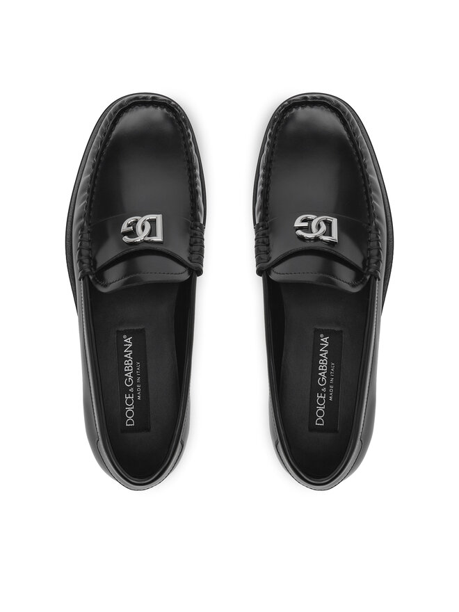 Dolce&Gabbana Мокасини Dolce&Gabbana CM0074 AQ237 Черен