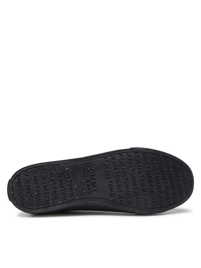 Tommy Jeans Tenisky Tommy Jeans Leather Vulc EM0EM01047 Černá