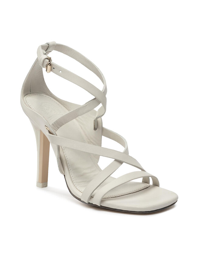 Tommy Hilfiger Sandały Tommy Hilfiger Elevated Th High Heel Snadal FW0FW06653 Biały