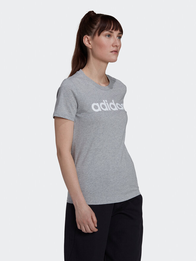 adidas adidas Camiseta Essentials Logo HL2053 Gris Slim Fit