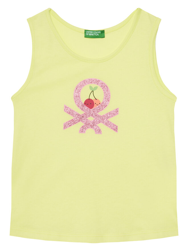 United Colors Of Benetton United Colors Of Benetton Top 3I1XGH012 Gelb Regular Fit