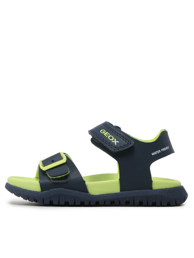 Geox J Sandal Fusbetto Bo - Sandali Bambini/Ragazzi, Suola Gomma, Chiusura Doppio Anello, Colore Navy/Dark Sky - Foto 8