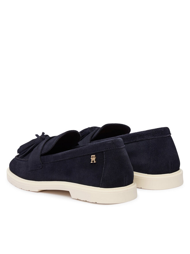 Tommy Hilfiger Mokassins Tommy Hilfiger Light Suede Tassel Loafer FW0FW09285 Dunkelblau