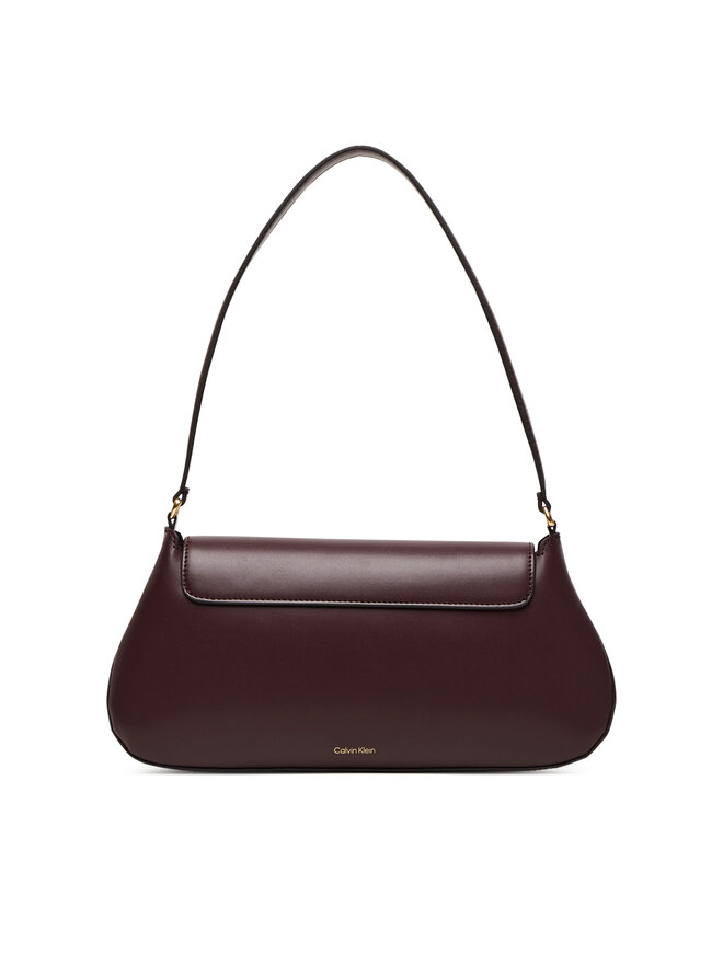 Calvin Klein Handtasche Calvin Klein Hardware Flap Shoulder Bag LV04F3146G Dunkelrot