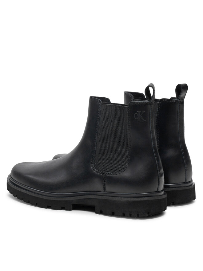 Calvin Klein Jeans Kotníková obuv s elastickým prvkem Calvin Klein Jeans YM0YM01072 Černá