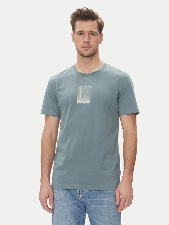 Calvin Klein Jeans Calvin Klein Jeans Camiseta Brush Stroke J30J327522 Azul Regular Fit