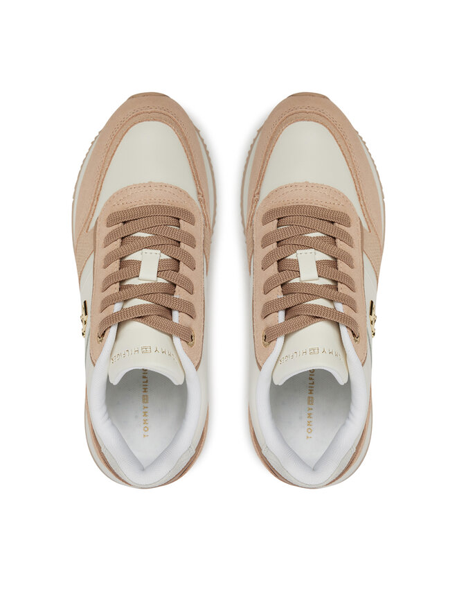 Tommy Hilfiger Sneakersy Tommy Hilfiger Th Fashion Runner FW0FW08475 Beżowy