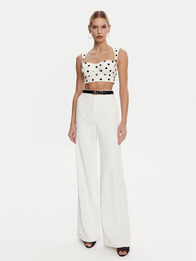 Dolce&Gabbana Dolce&Gabbana Топ F7AA7T FSFNM Білий Regular Fit