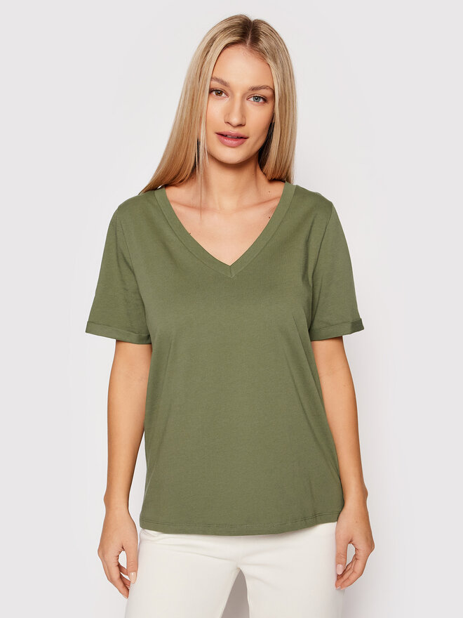 Pieces Pieces Camiseta Ria 17120455 Verde Regular Fit