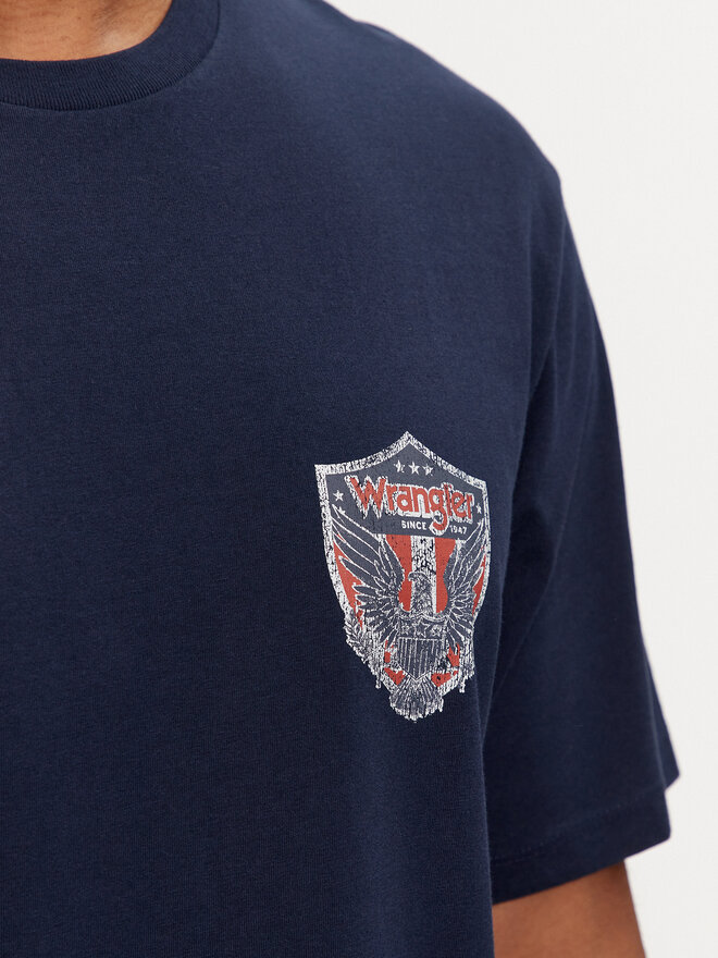 Wrangler Wrangler Póló Americana 112350561 Sötétkék Regular Fit