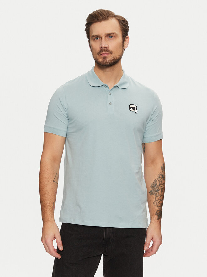 KARL LAGERFELD KARL LAGERFELD Polo 745710 551224 Celeste Regular Fit