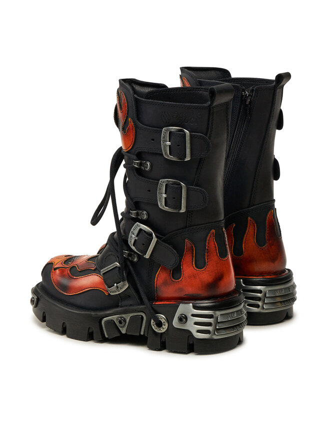 NEW ROCK Bakancs NEW ROCK M-107-S1 Fekete