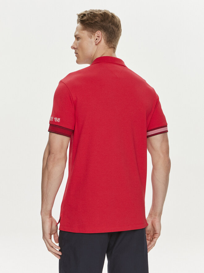 Tommy Hilfiger Tommy Hilfiger Pólóing Flag MW0MW34780 Piros Slim Fit