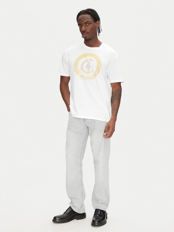 Just Cavalli Just Cavalli Camiseta 78OAHE22 Blanco Regular Fit