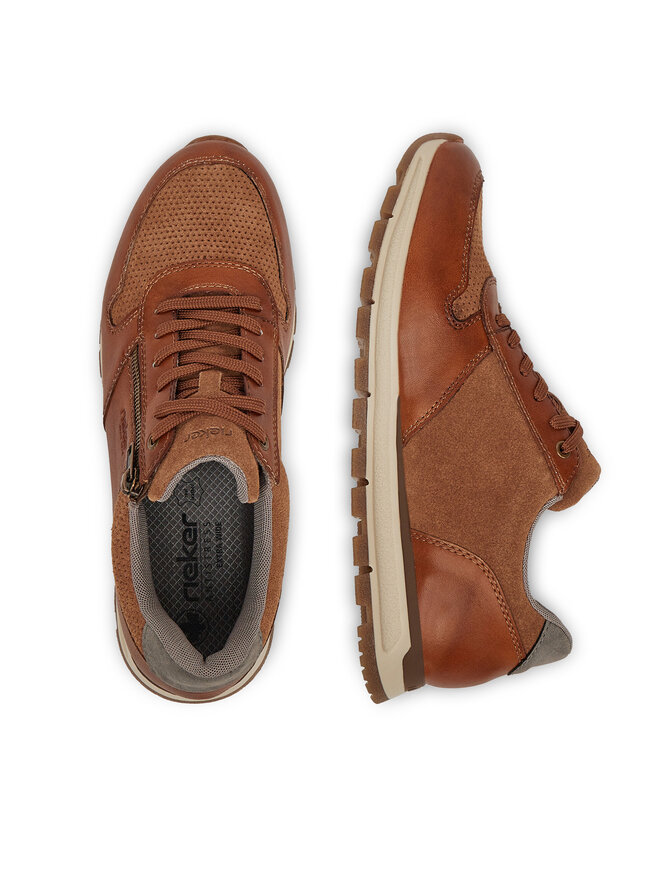 Rieker Sneakersy Rieker B0505-24 Hnedá