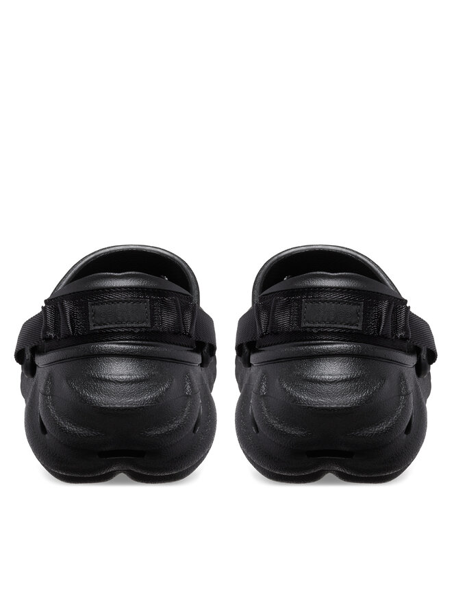 【くまこ様】 Шльопанці Crocs Echo Clog 207937 Чорний | evzuttya.com.ua
