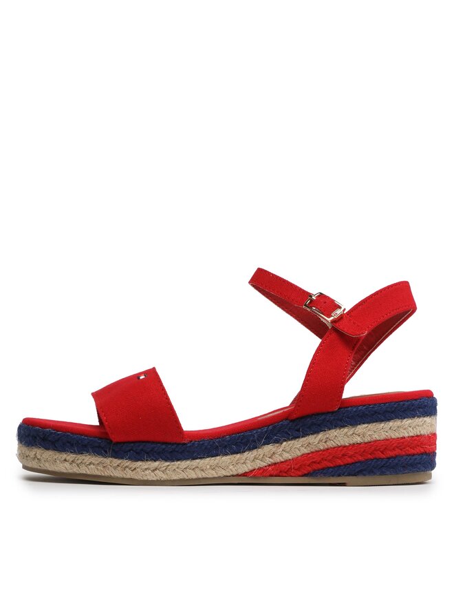 Tommy Hilfiger Espadrilles Tommy Hilfiger Rope Wedge T3A7-32778-0048300 S Rot