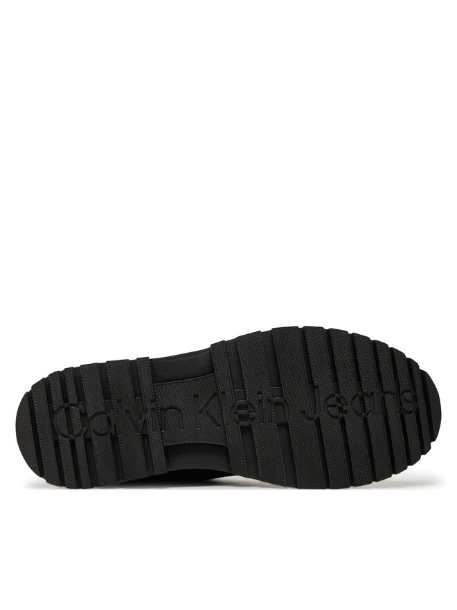Calvin Klein Jeans Zimske čizme Calvin Klein Jeans Eva Boot Mid Laceup Rebellious YM0YM01071 Crna