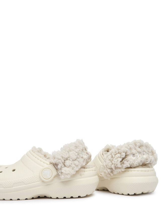 Crocs Шльопанці Crocs Classic Fleece Lined Clog K 212856 Бежевий