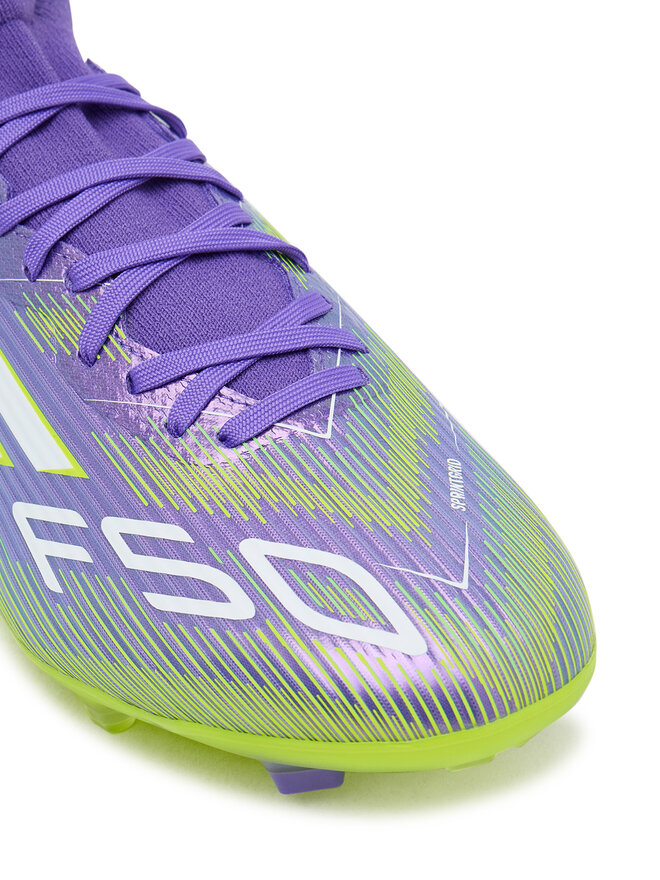 adidas Buty do piłki nożnej adidas F50 League Mid Firm/Multi-Ground Boots JI0886 Fioletowy