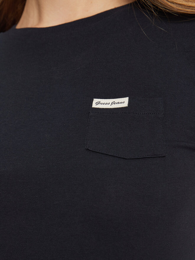 Guess Jeans Guess Jeans T-Shirt W5RI52 J1314 Dunkelblau Slim Fit
