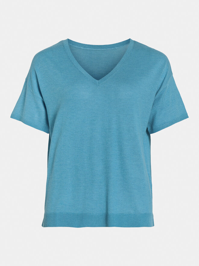 Vila Vila Camiseta Abella 14089540 Azul Relaxed Fit
