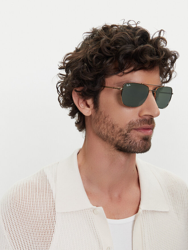 Ray-Ban Okulary przeciwsłoneczne Ray-Ban 0RB3755 001/31 Zielony
