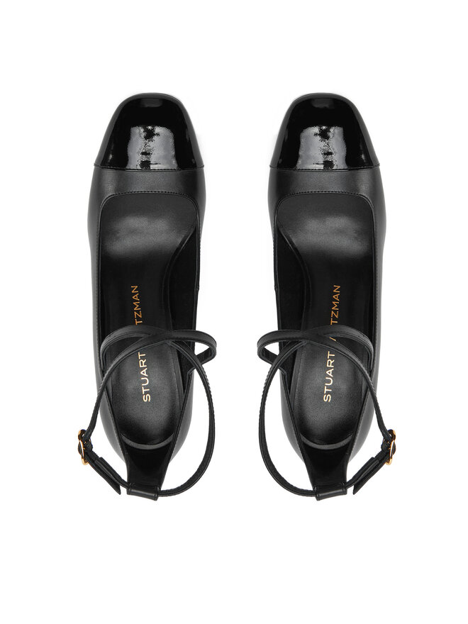 Stuart Weitzman Lodičky Stuart Weitzman Eden Strap 85 SK085 Čierna