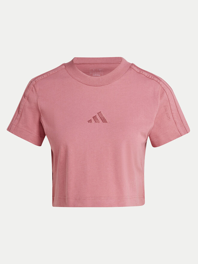 adidas adidas Marškinėliai ALL SZN 3-Stripes IY6849 Rožinė Slim Fit