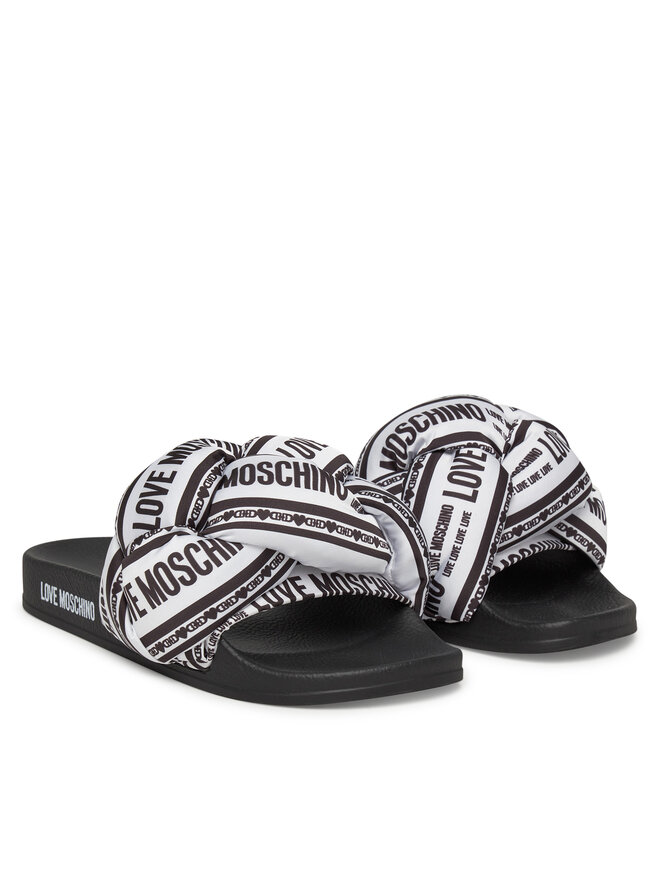 LOVE MOSCHINO Klapki LOVE MOSCHINO JA28312G0MIW310A Biały