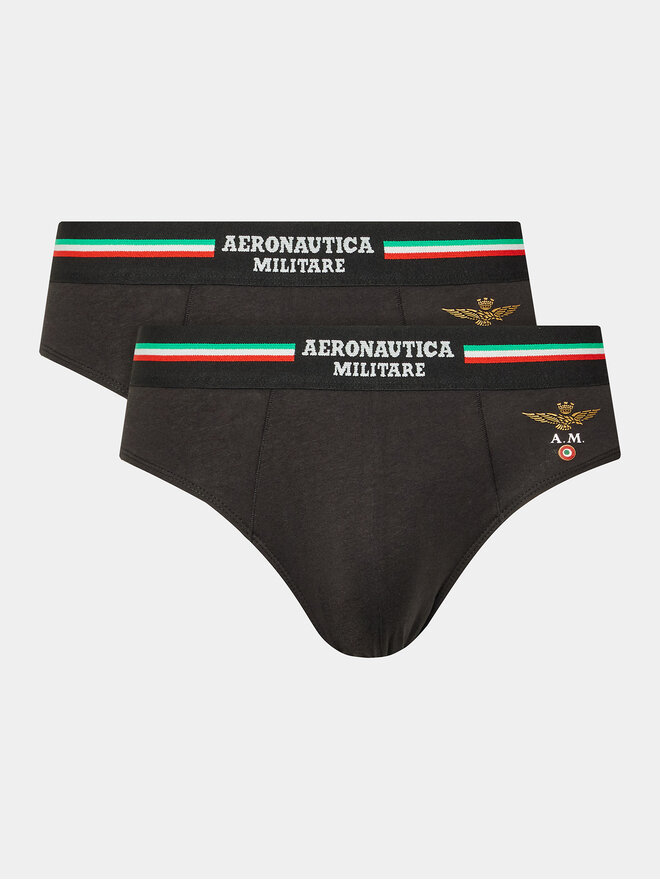 Aeronautica Militare Aeronautica Militare Σετ σλιπ 2 τμχ. AM1USL001 Μαύρο