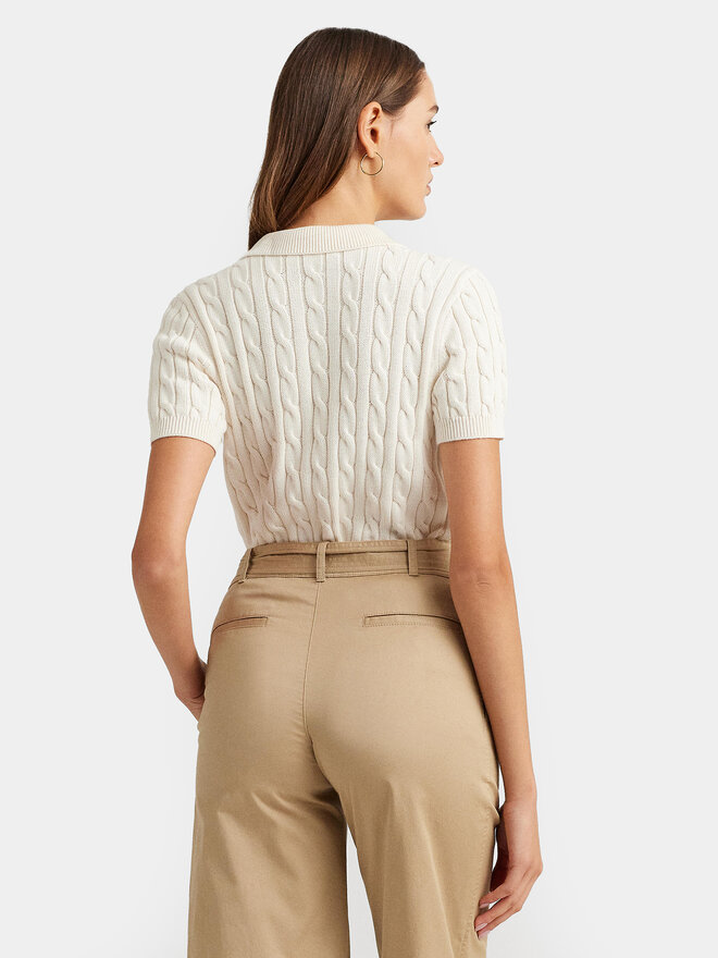 LAUREN RALPH LAUREN LAUREN RALPH LAUREN Poloshirt 200932224001 Écru Slim Fit