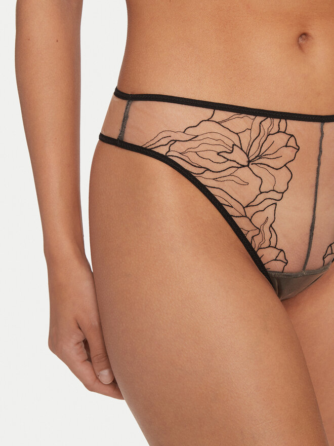 Undress Code Undress Code Klasične spodnje hlačke Wildflower 658 Črna