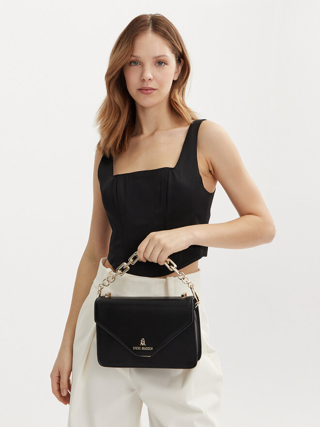 Steve Madden Ročna torba Steve Madden Bindio-L SM13000788-02002 Črna