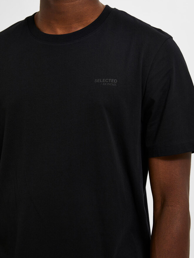 Selected Homme Selected Homme Póló Aspen 16087858 Fekete Regular Fit